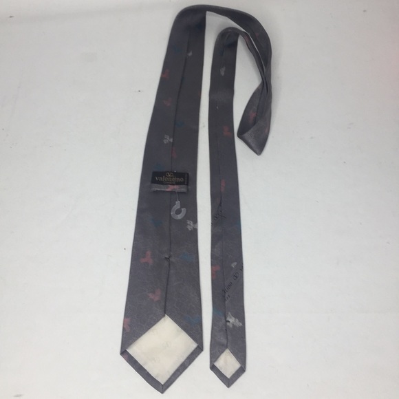 Valentino tie gray Gravatta perfect condition - Picture 7 of 8